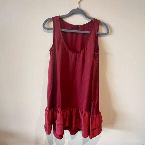 Universal Standard Cabernet tiered ruffled sleeveless dress size 2XS - Picture 3 of 6